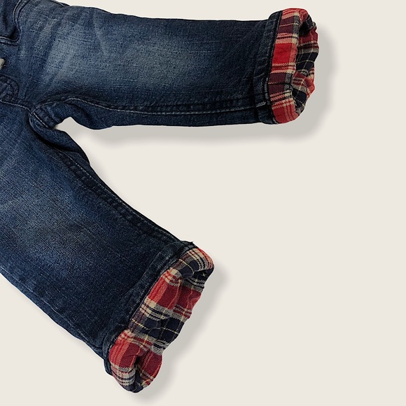 Cat & Jack Bottoms Cat And Jack Infant Baby Boy Plaid Flannel Lined